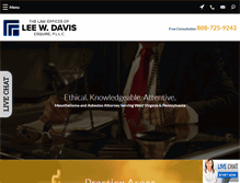 Tablet Screenshot of leewdavis.com